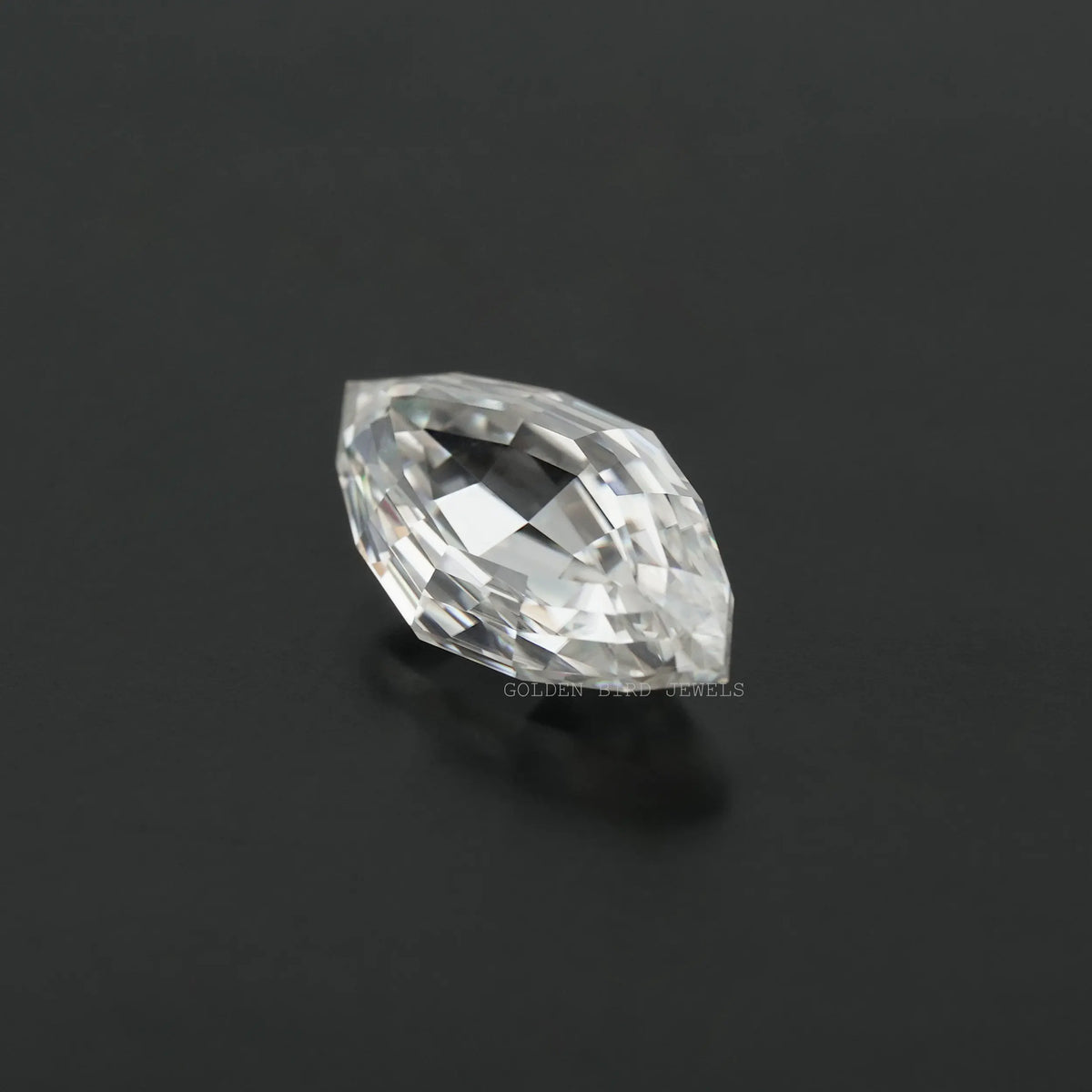 Side View Of Colorless Marquise Cut Loose Stone