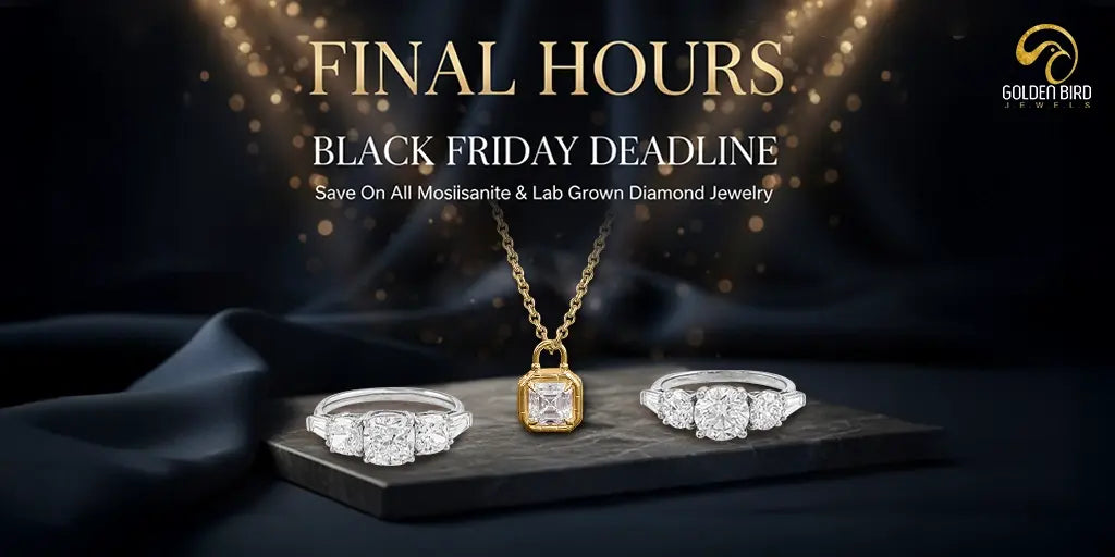 Last-hour Black Friday offers on Moissanite and lab-grown diamond jewelry