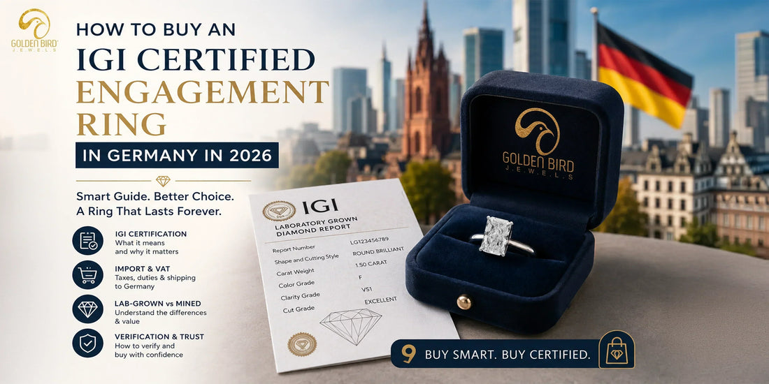 IGI certified engagement ring buying guide in Germany with diamond certification and verification tips
