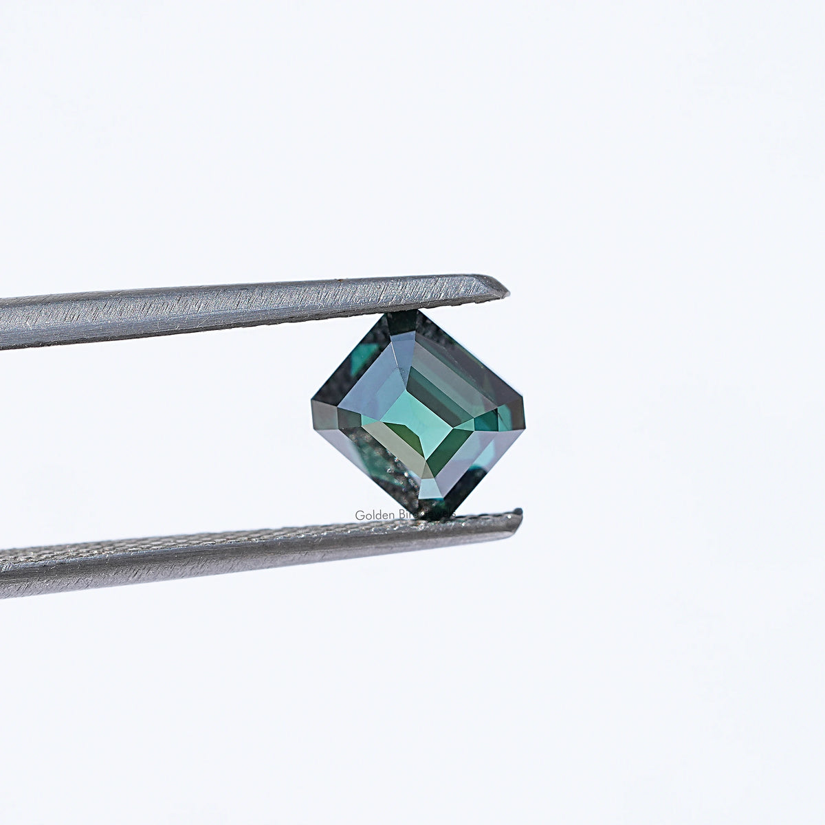 Close View Of Asscher Cut Moissanite 
