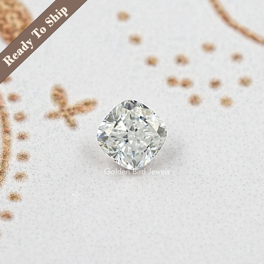 1.80 ct cushion-cut moissanite loose stone, close-up with crisp facets
