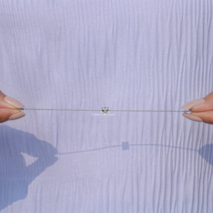 Full view of diamond bracelet in unique shape 