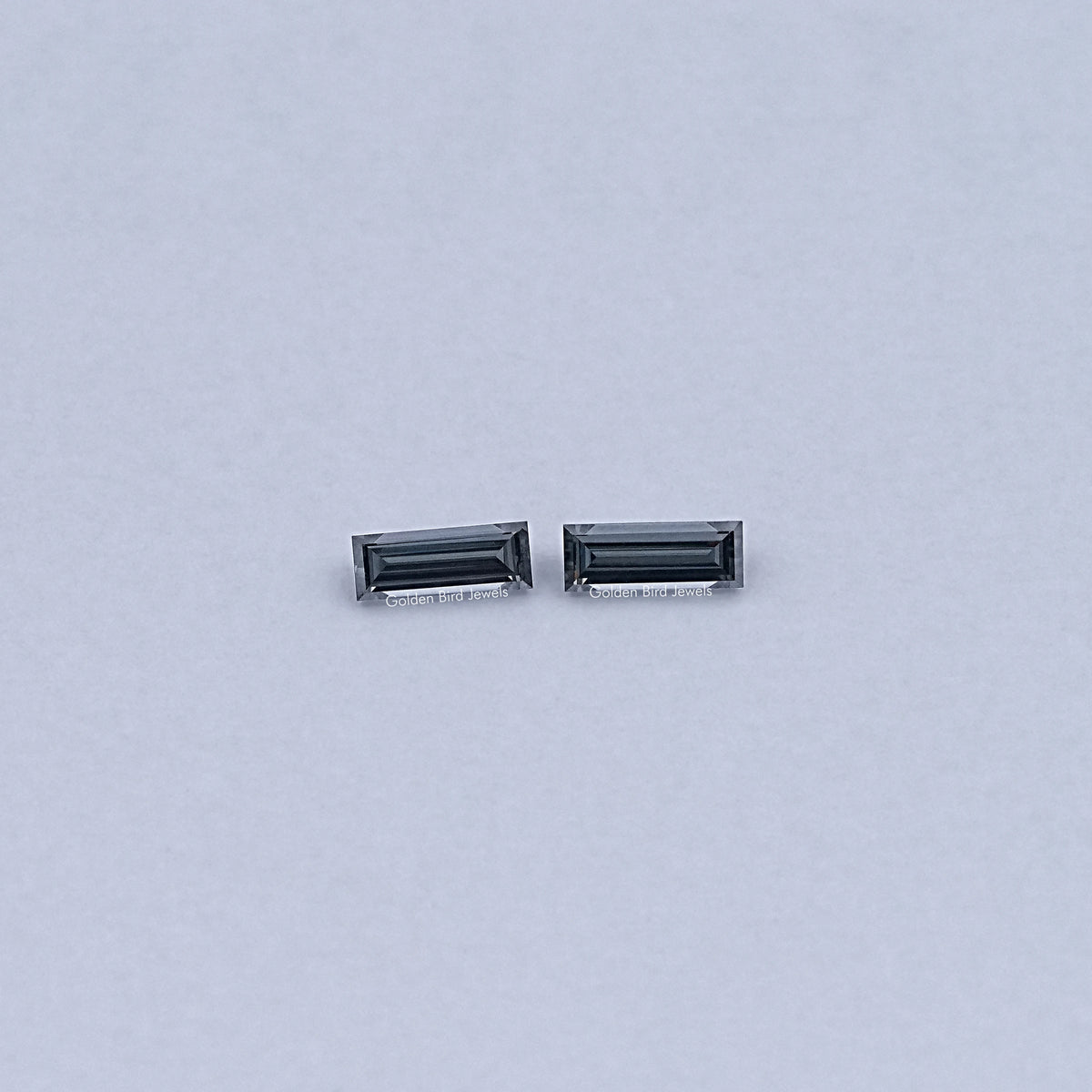 Top View of Baguette Cut Loose moissanite