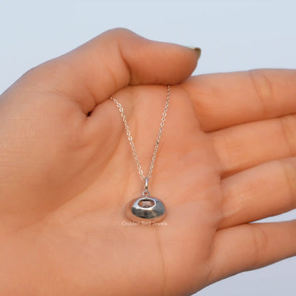 Back view of moissanite ice oval cut bracelet