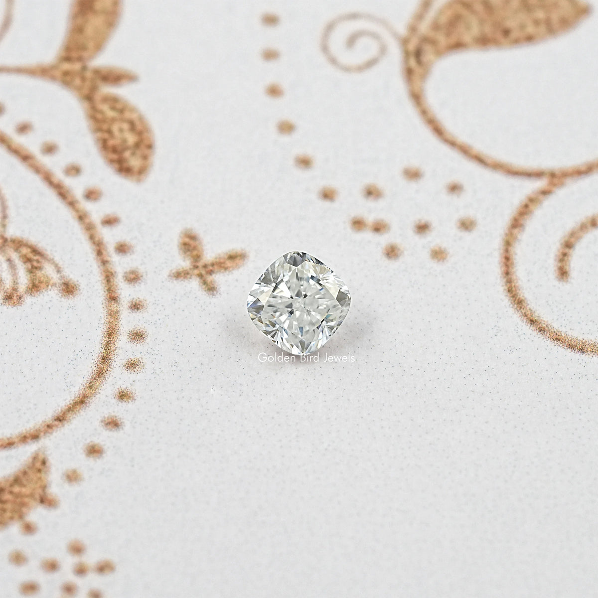 1.80 ct cushion-cut moissanite loose stone with brilliant facets