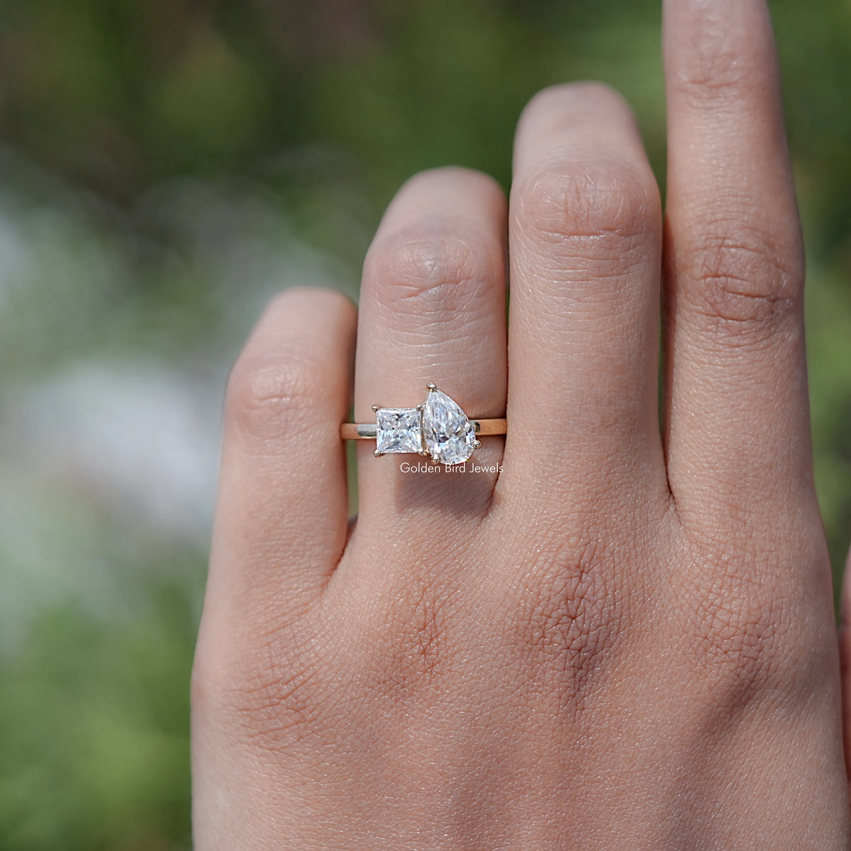 Top View Of Lab Diamond Full Eternity Band 
