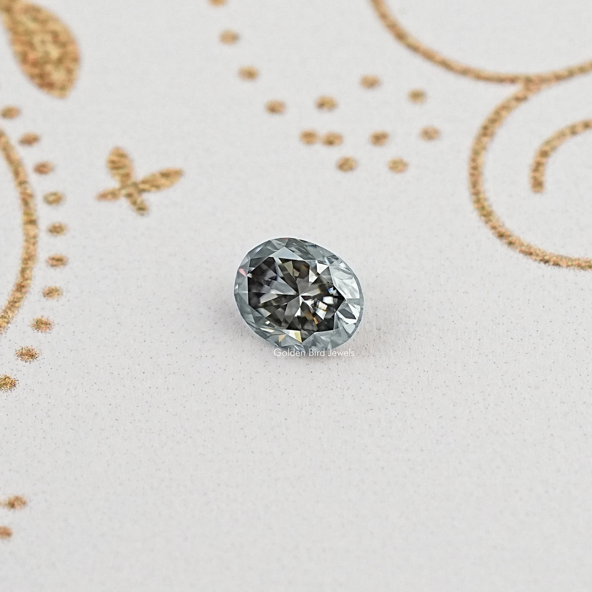 Display View of Oval Cut Moissanite stone