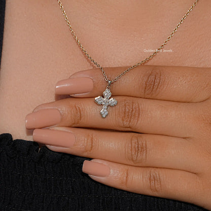 detailed view of Diamond Criss Cross Pendant
