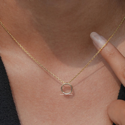 View Round Cut Open Circle Pendant​ of Women's