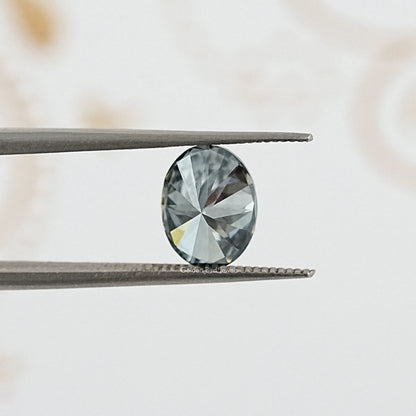 Close up View of Oval Shape Moissanite Loose Stone for Engagement Jewelry
