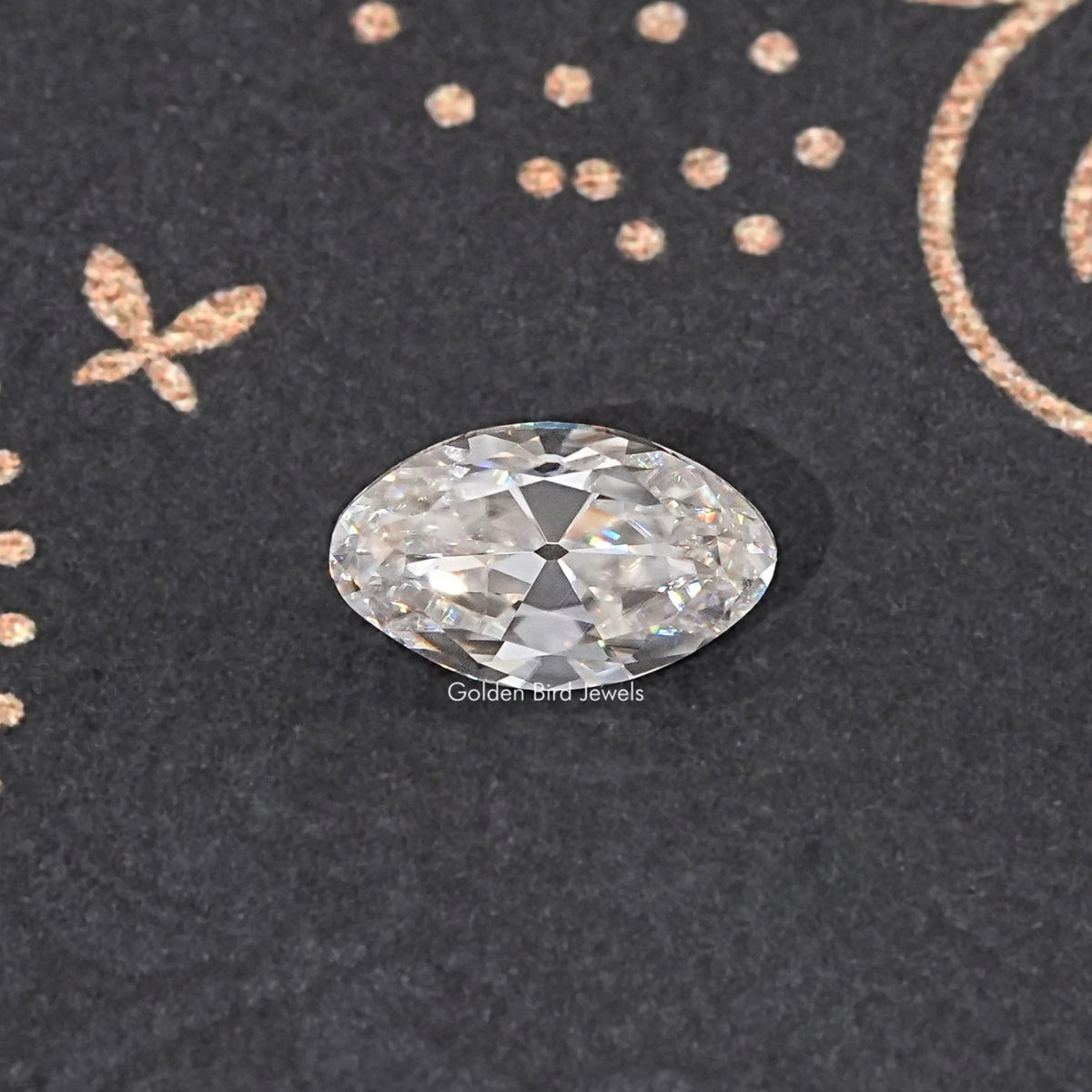 View Of Old Mine Moval Cut Loose Moissanite Stone