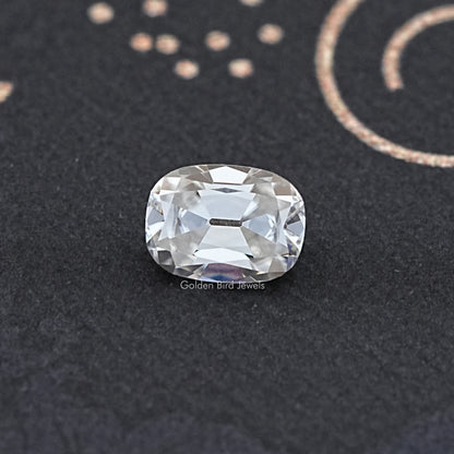 View Of Old Mine Cushion Cut Moissanite Loose Stone
