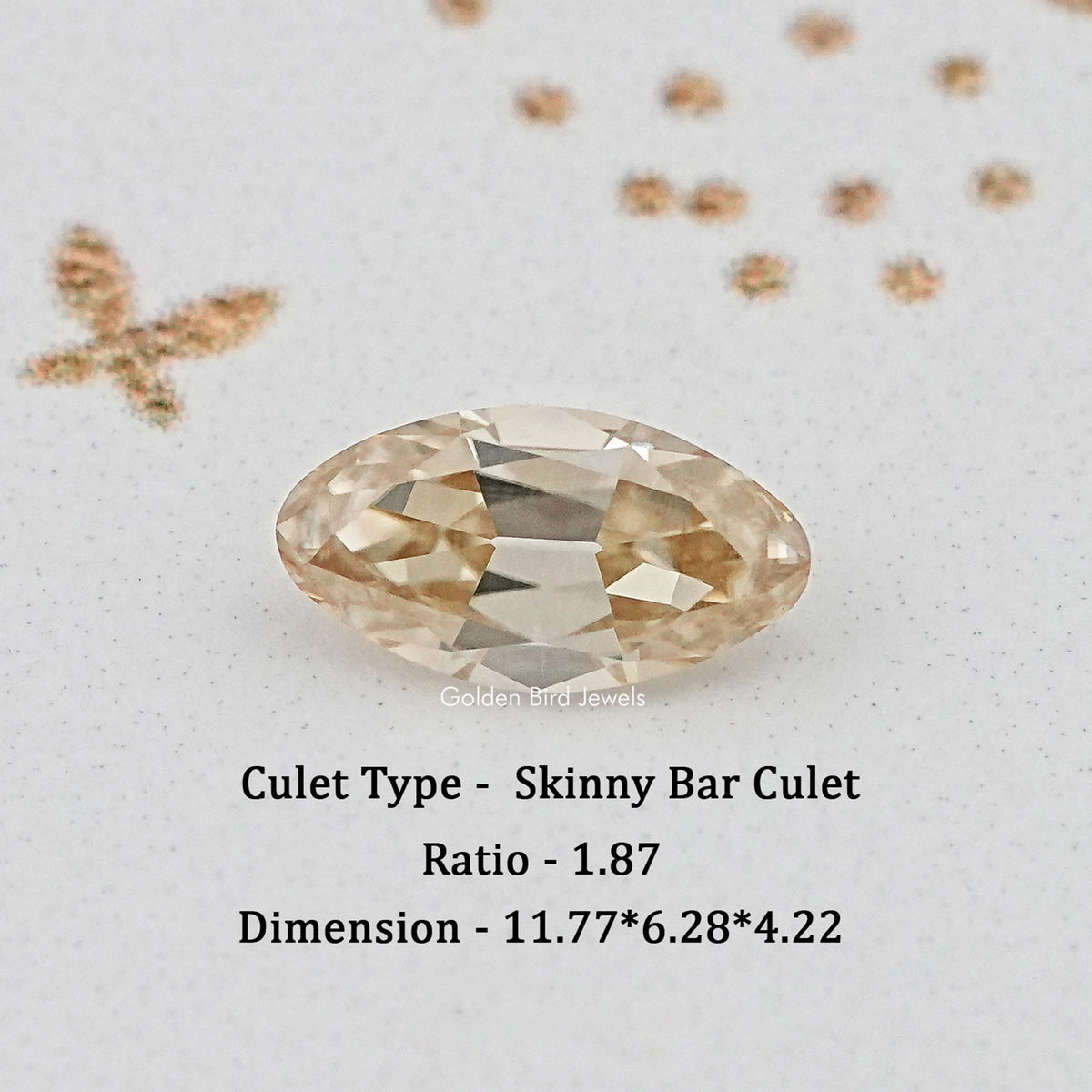 Loose oval-cut moissanite gemstone with faceted sparkle