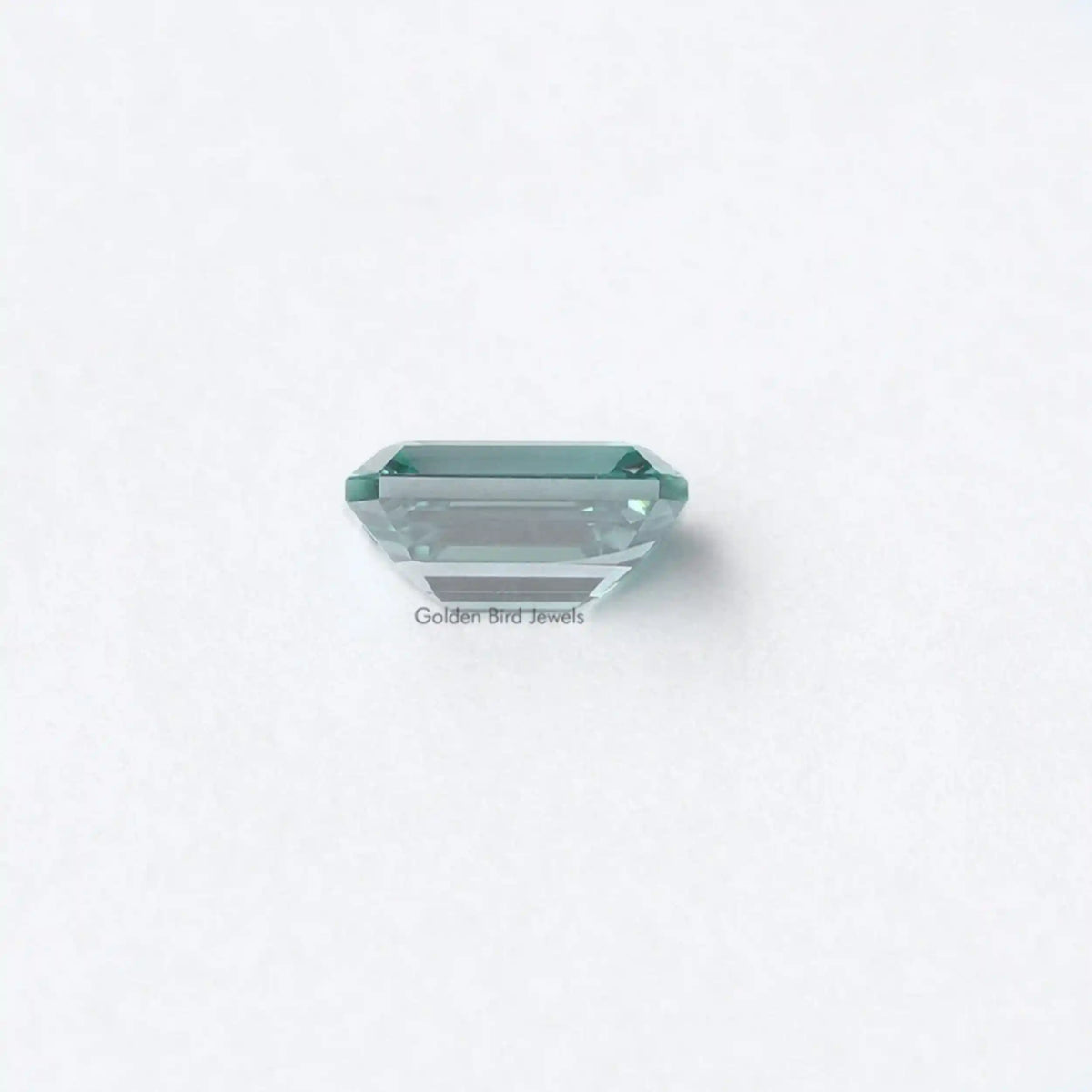 Side View Moissanite Emerald Cut Loose Stone
