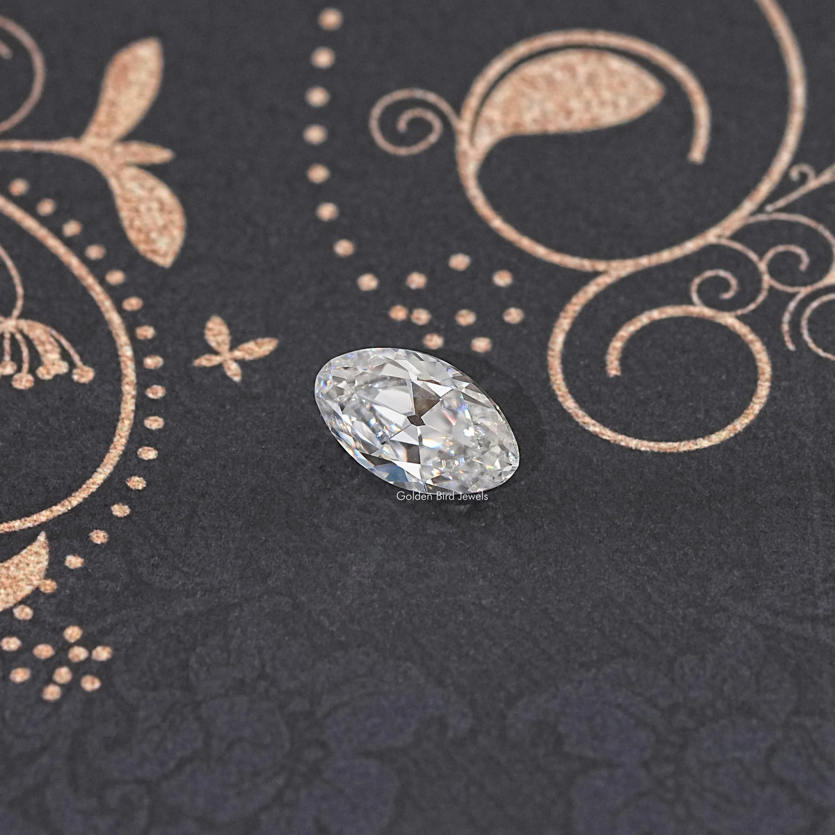 Top View of Old Mine Moval Loose Moissanite Stone