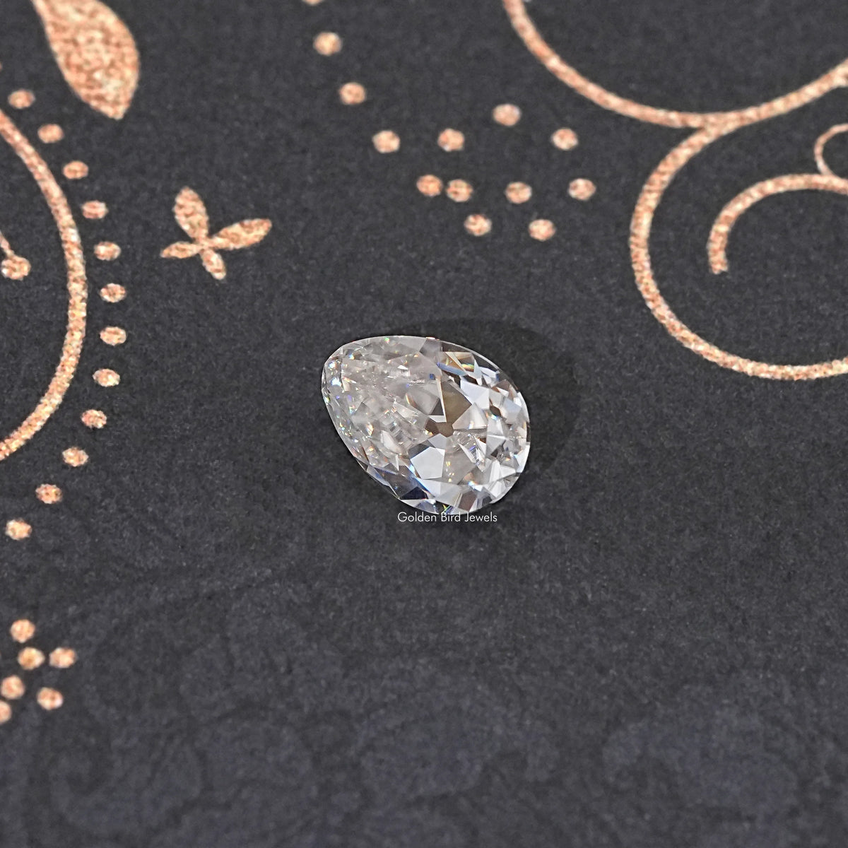 Top View of Old Mine Oval Cut Loose Moissanite Stone