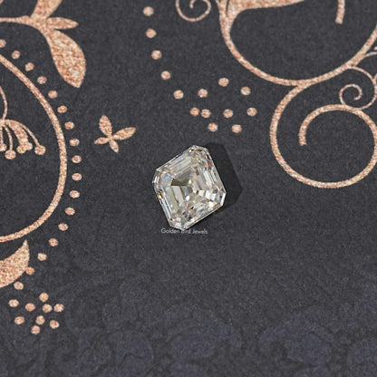 Detailed View Of Old Mine Asscher Cut Loose Moissanite Stone