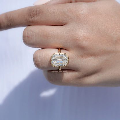 Close View Of Emerald Cut Ring