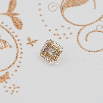 Top View of Old Mine Asscher Cut Loose Moissanite Stone	