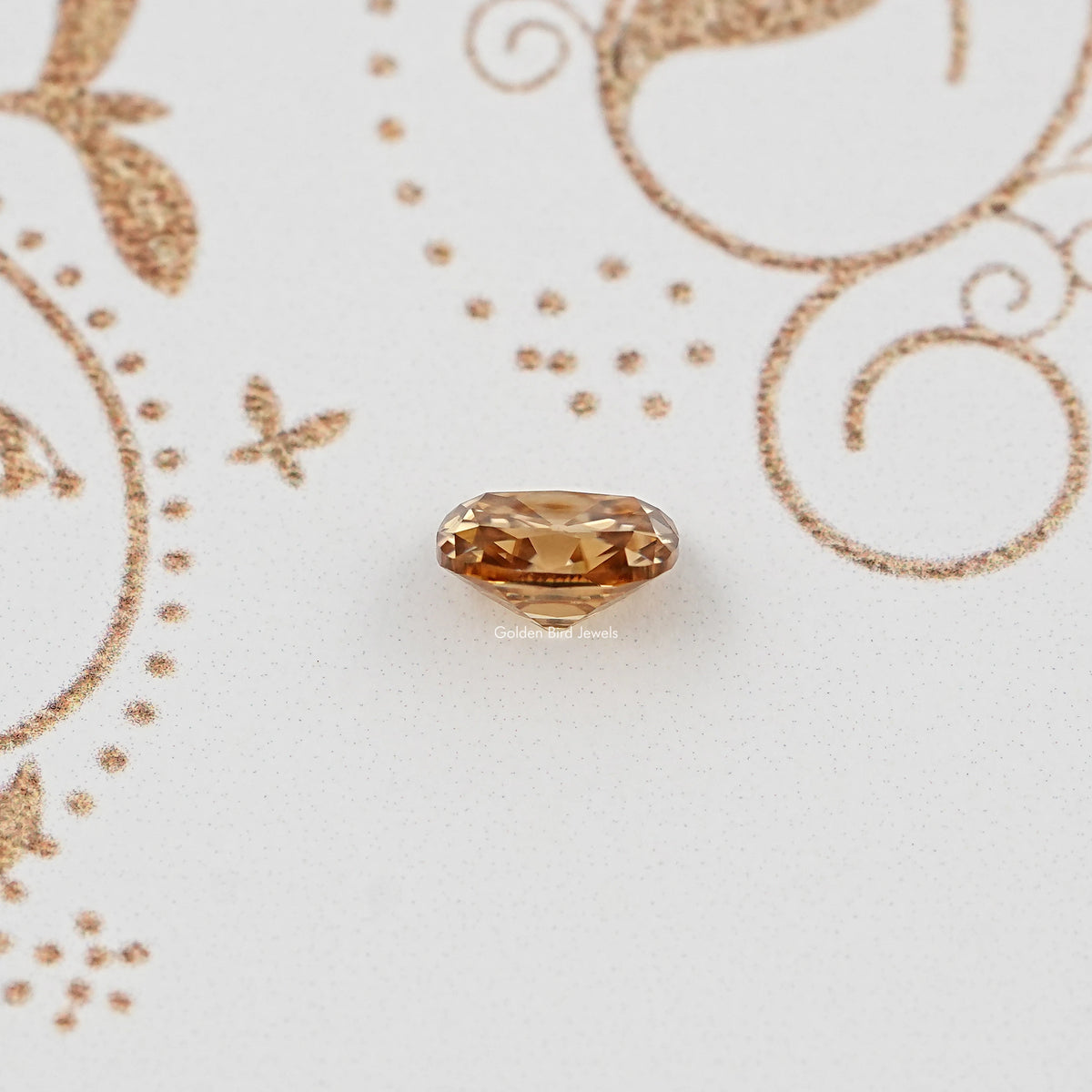 Side View Of Old Mine Cushion Loose Moissanite Stone