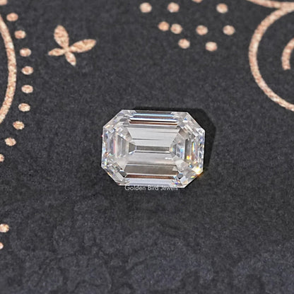 View Of Old Mine Emerald Cut Loose Moissanite	