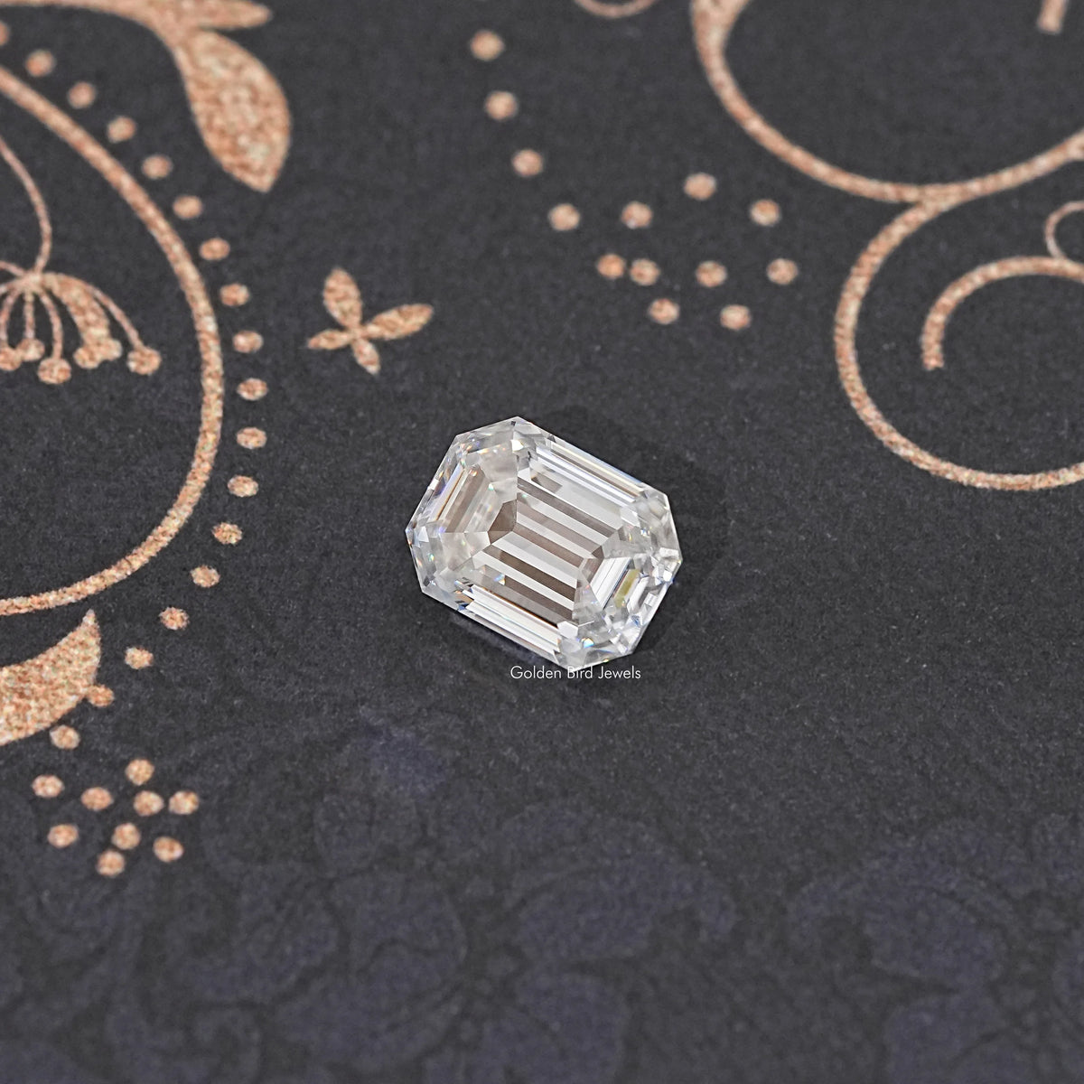 Top View of Old Mine Pear Cut Loose Moissanite Stone