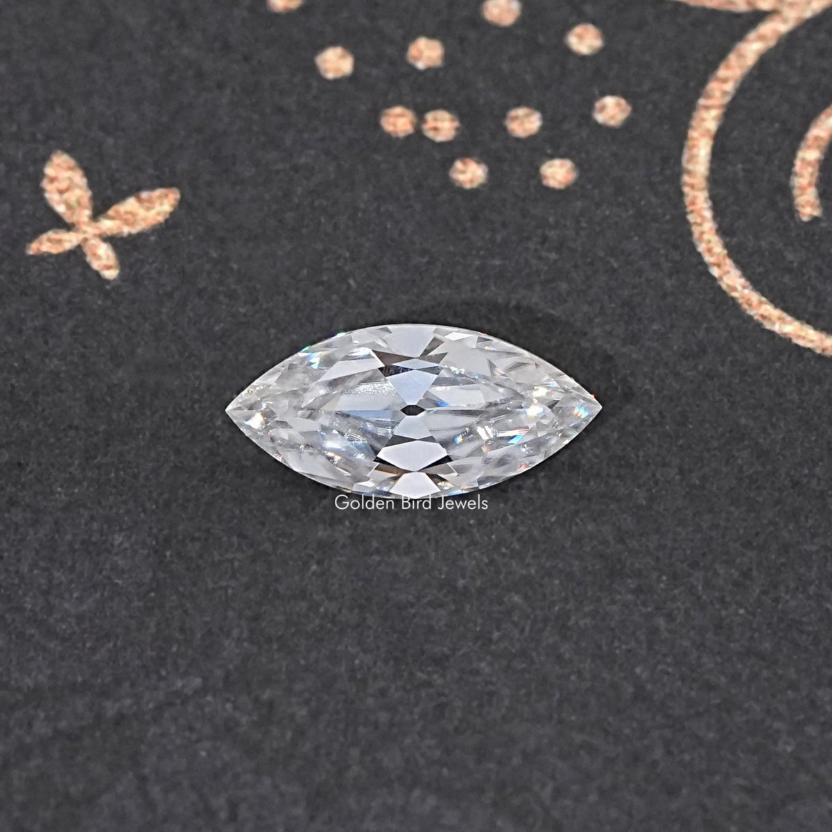 View Of Old Mine Marquise Cut Loose Moissanite Stone