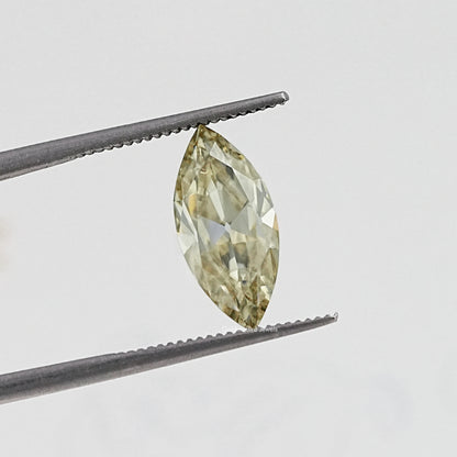 Back View Of Old Mine Marquise Cut Loose Moissanite Stone