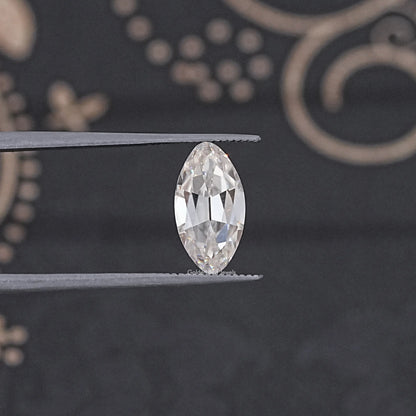 Detailed View Of Yellow Old Mine Moval Loose Moissanite	