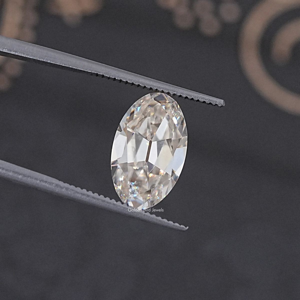 Old Mine Oval Cut Loose Moissanite Stone