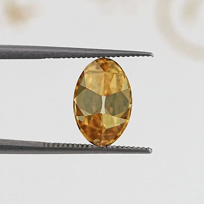 Detailed View Of Old Mine Oval Cut Loose Moissanite Stone