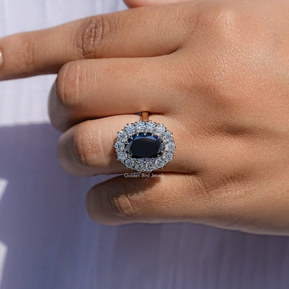 Top View Of Moissanite Solitaire Ring