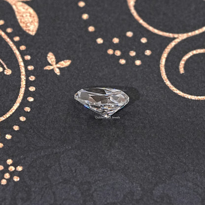 Side View Of Old Mine Oval Cut Loose Moissanite Stone