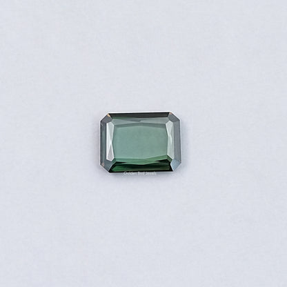 View Of Portrait Cut Emerald Loose Moissanite 