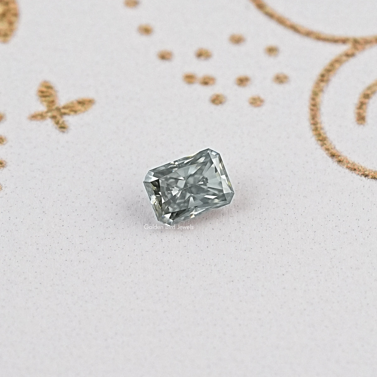 Top View of Radiant Shape Moissanite 