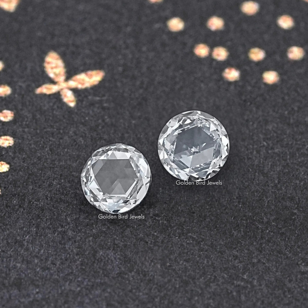 View Of Rose Cut Round Lab Grown Loose Diamond