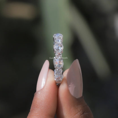 [Round Cut Loose Moissanite Wedding Band]-[Golden Bird Jewels]