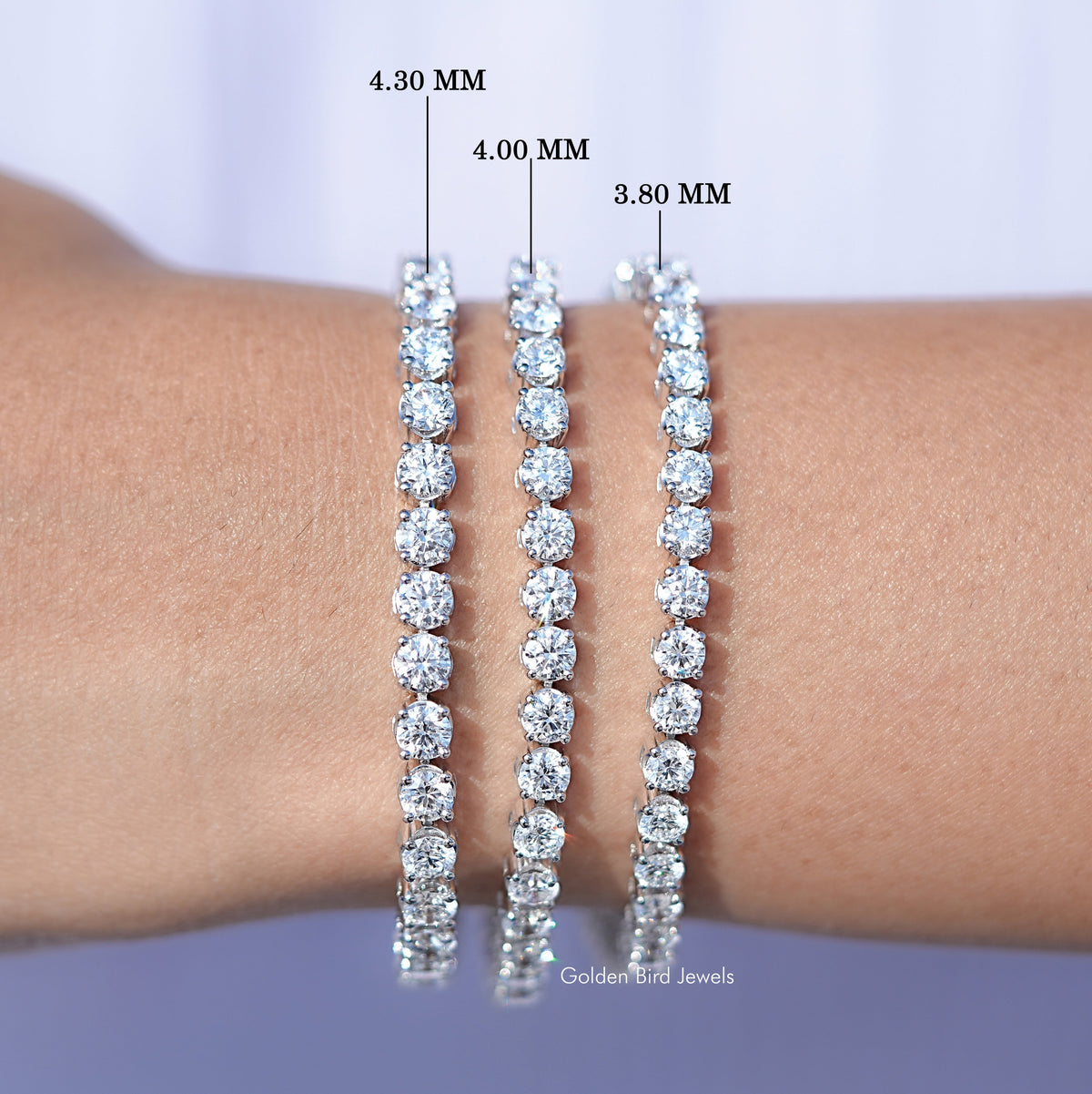 View Of Round Cut Eco Friendly Diamond Tennis Bracelet