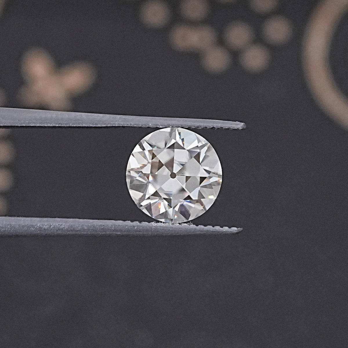 Detailed View Of European Round Loose Moissanite Stone
