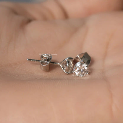 Front and back view of the martini  earrings 