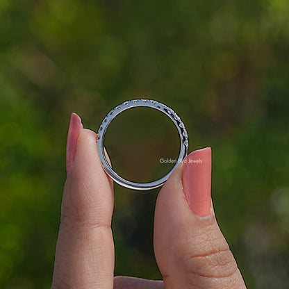 Back View Of Lab Diamond Engagement Ring
