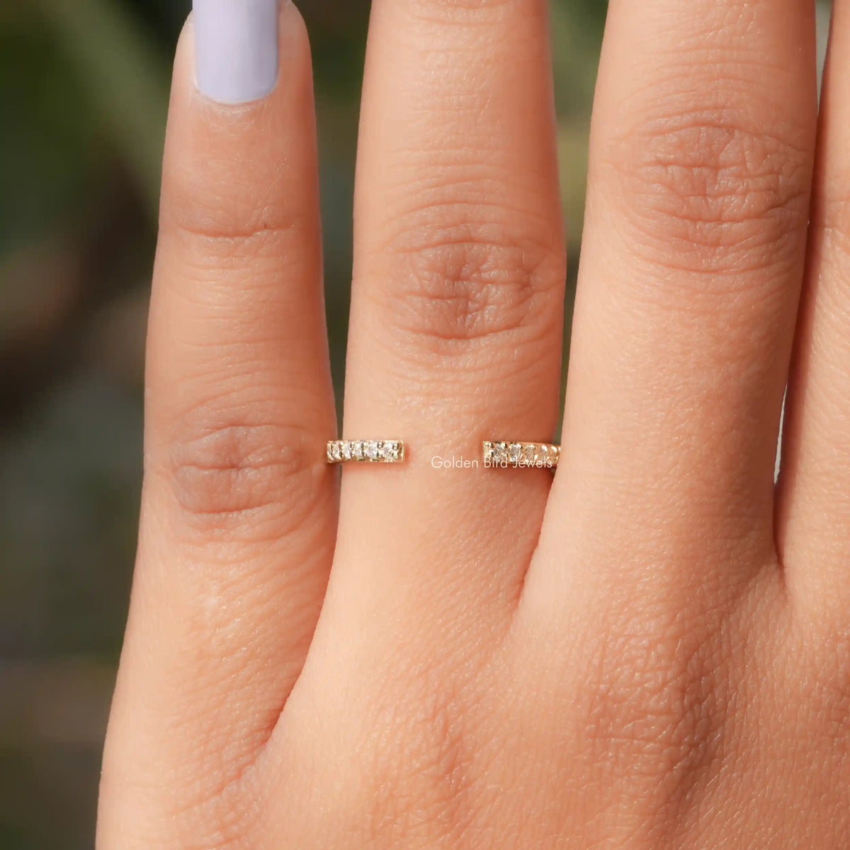 Front View of 925 Sterling Silver Round Shape Diamond Full Circle Eternity Band