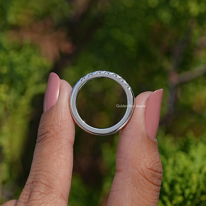 Back View Of Lab Diamond Engagement Ring
