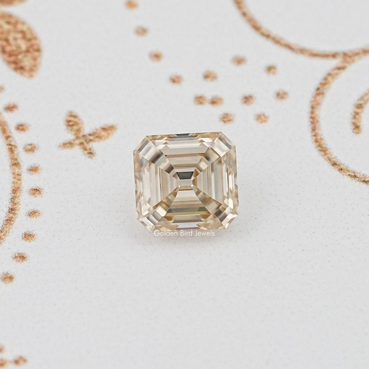 View Of Old Mine Asscher Cut Loose Moissanite Stone