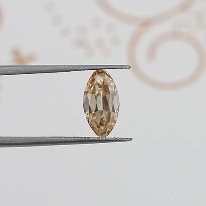 In Tweezer View Of Old Mine Moval Cut Loose Moissanite