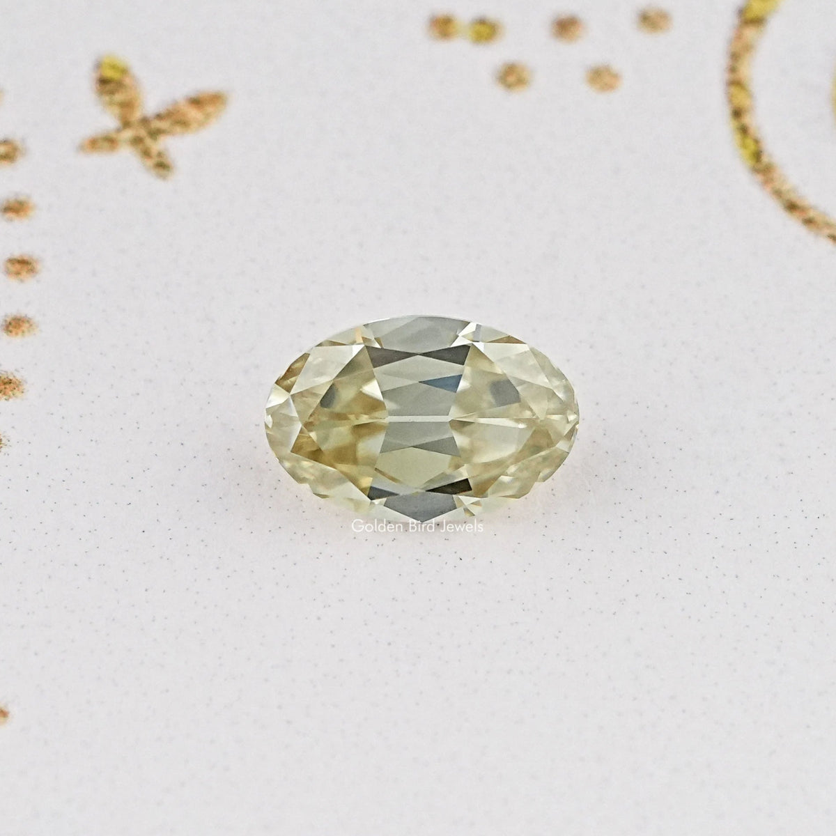 View Of Old Mine Oval Cut Loose Moissanite Stone