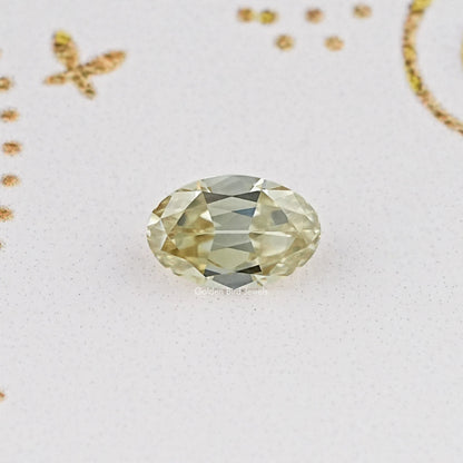 View Of Old Mine Oval Cut Loose Moissanite Stone