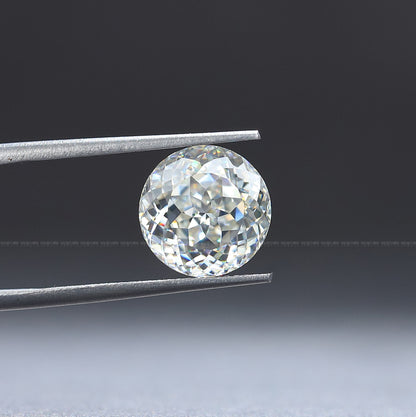Front View Of  Moissanite Portuguese Cut Loose Stone